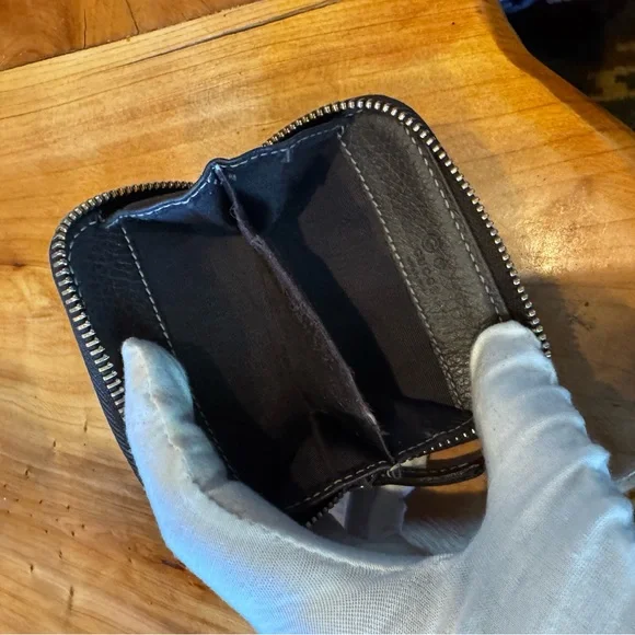 GUCCI GG Crystal Vinyl Coated Coin Purse Wallet Beige - Picture 7 of 10